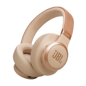 JBL Live 770NC - Sand - Wireless Over-Ear Headphones with True Adaptive Noise Cancelling - Hero
